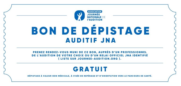 JNA : 27e édition – bon de dépistage gratuit !