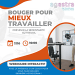 Le 07/10 à 10h - Bouger pour mieux travailler : rejoignez AGESTRA & le CROS Grand Est pour un webinaire interactif !