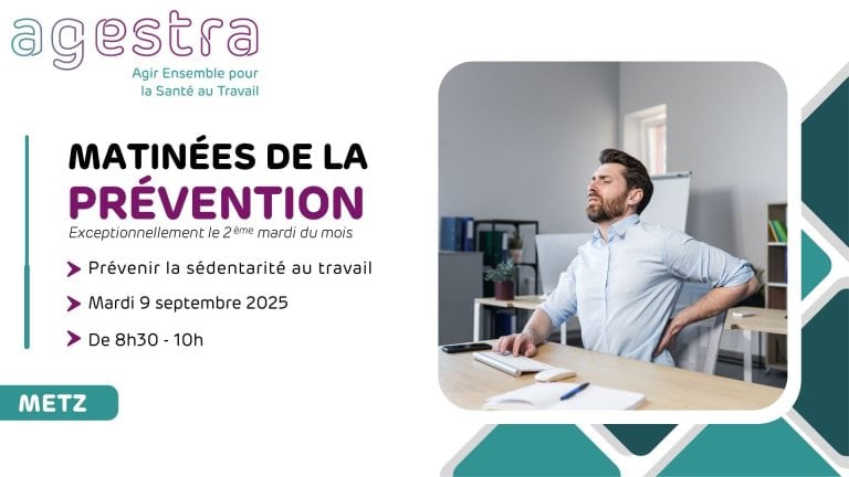 A Metz – Les matinées de la prévention : La sédentarité au travail