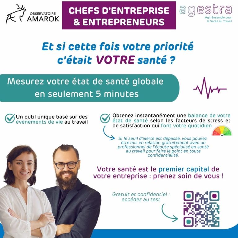AMAROK – Chefs d’entreprise : Et si cette fois votre priorité c’était VOTRE santé ?