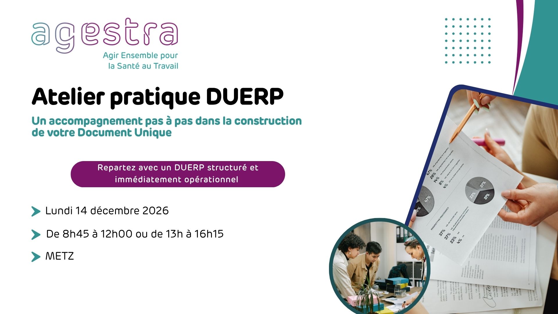 A Metz- Atelier pratique DUERP : Créez votre Document Unique avec AGESTRA